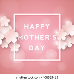 Happy mothers day. Retro background