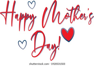 Happy Mother's Day Scrawled Writing 