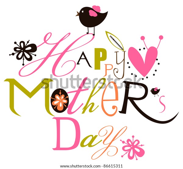 Download Happy Mothers Day Script Card Stock Vector (Royalty Free ...