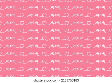 Happy Mother's day seamless pattern background. vector.