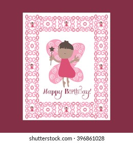  Happy Mother's Day. Selebration.Mothers day card. Greeting card, flying fairies. Fairy pink.