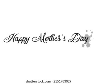 Happy mother's day sentence creative design vector template