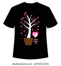 Happy Mother's day shirt print template,  typography design for mom mommy mama daughter grandma girl women aunt mom life child best mom adorable shirt