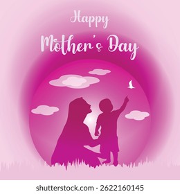 Happy Mothers Day A Silhouette of Love