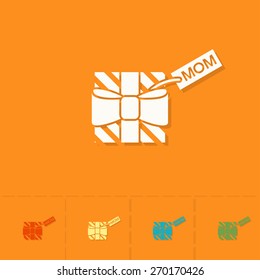 Happy Mothers Day Simple Flat Icon. Vector, Clean Work, Minimum Points