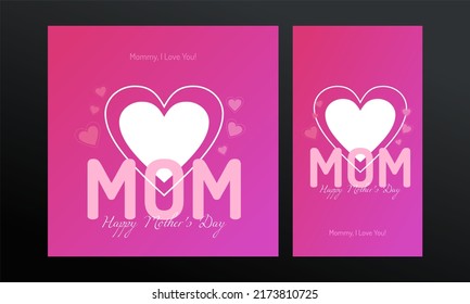 Happy Mother's Day Social Media Post and Story Template Vector