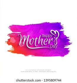 Happy Mother's day stylish decorative background vector