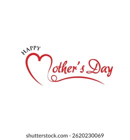 Happy Mother's Day with stylish letters