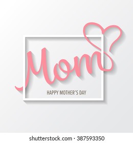 happy mother's day sweet flower background, can be use for greeting, wedding invitation, woman and valentines's day card. can be add text.  vector illustration