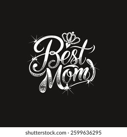 Happy Mothers Day t shirt Calligraphy, lettering card with hand drawn heart. Vector flowers with lettering "happy mother's day" for print design of flyers, banners, cover, postcard