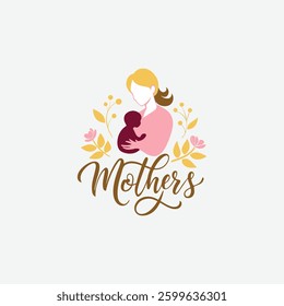 Happy Mothers Day t shirt Calligraphy, lettering card with hand drawn heart. Vector flowers with lettering "happy mother's day" for print design of flyers, banners, cover, postcard