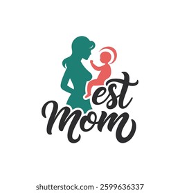 Happy Mothers Day t shirt Calligraphy, lettering card with hand drawn heart. Vector flowers with lettering "happy mother's day" for print design of flyers, banners, cover, postcard