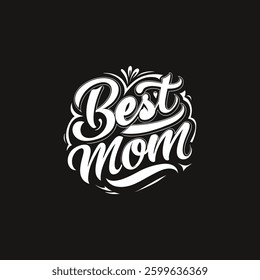 Happy Mothers Day t shirt Calligraphy, lettering card with hand drawn heart. Vector flowers with lettering "happy mother's day" for print design of flyers, banners, cover, postcard