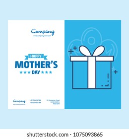 Happy Mother's Day text as celebration badge, tag, icon. Text card invitation, template. Festivity background. Lettering typography poster. Vector illustration EPS 10. Banner on textured background.