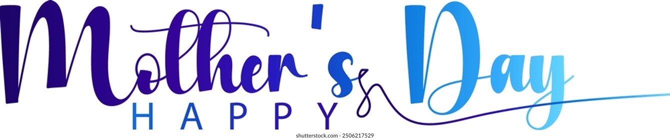 HAPPY MOTHER'S DAY, Happy Mother's day text on white background, Happy Mother’s Day Lettering