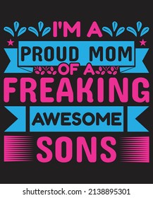 Happy Mother's Day T-shirt Design Vector