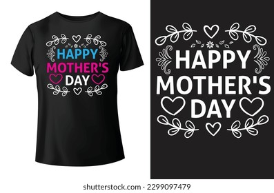 Happy Mother's Day t-shirt design.