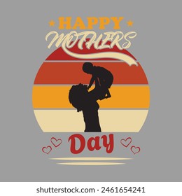 happy Mothers Day T-shirt design wonderful T-shirt design