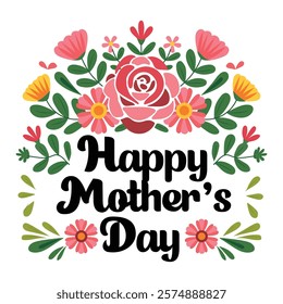 Happy mother's day t-shirt design mother typography and Groovy style word, t shirt design, heart shape vector.