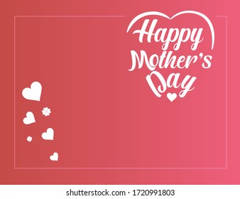 Happy mother's day typo greeting card layout design with love, lettering, colorful background. Vector illustration. Best mom/mum ever cute feminine design for menu, flyer, card, invitation.