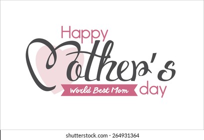 Happy Mother's Day Typographical 