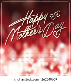 Happy Mother's Day Typographical Background