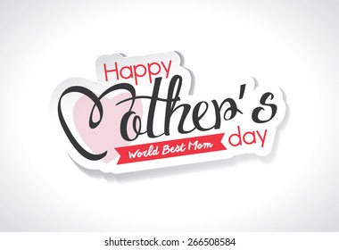 Happy Mother's Day Typographical Background