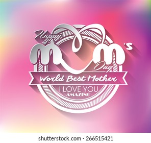 Happy Mother's Day Typographical Background
