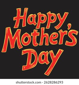 Happy Mothers Day typography design