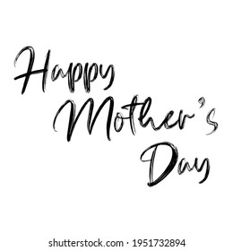 Happy Mothers Day Typography Greeting Card Stock Vector (Royalty Free ...