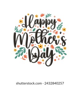 Happy Mother's Day typography t shirt design, mom abstract t shirt design