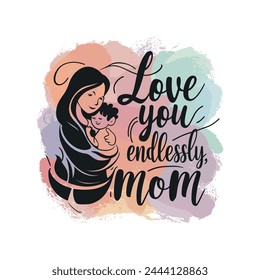 Happy Mother's Day typography T shirt for mother lover