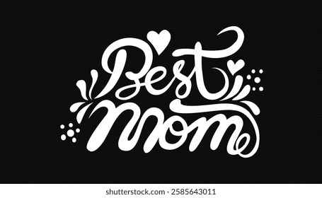 Happy mother's day typography t shirt vector design. best mom t-shirt design.Vector illustration.