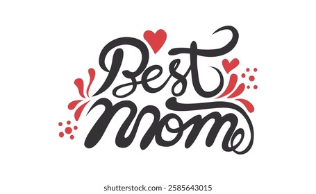 Happy mother's day typography t shirt vector design. best mom t-shirt design.Vector illustration.