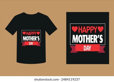 Happy Mother's Day Typography T-shirt Design