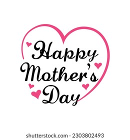 Happy mothers day typography vector illustration. Happy mothers day modern calligraphy background vector image
