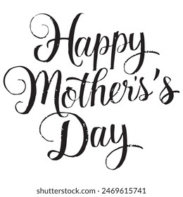 Happy mother's day typography in vector