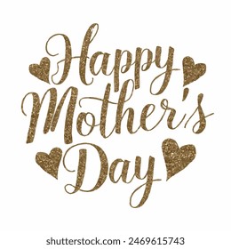 Happy mother's day typography in vector