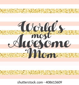 Happy Mother's Day Typography Vector Design
