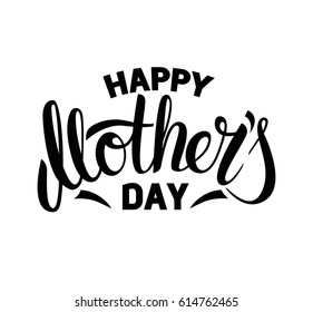 Happy Mother's Day typography. Vector illustration