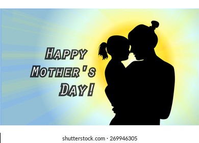 Happy Mother's Day. Vector