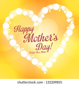 Happy Mothers Day vector background