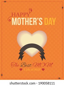 Happy Mother's Day Vector Design. Announcement and Celebration Message Poster, Flyer 