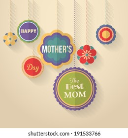 Happy Mother's Day Vector Design. Announcement and Celebration Message Poster, Flyer