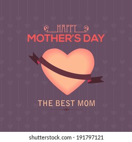 Happy Mother's Day Vector Design. Announcement and Celebration Message Poster, Flyer