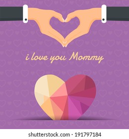 Happy Mother's Day Vector Design. Announcement and Celebration Message Poster, Flyer