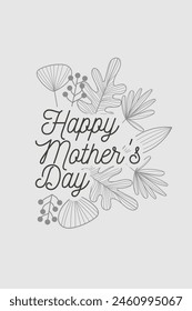 Happy mother's day vector design, background illustration
