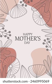 Happy mother's day vector design, background illustration