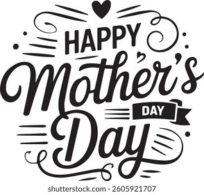 happy mothers day vector design