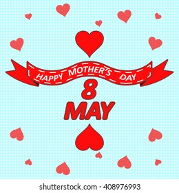 Happy Mother's Day Vector Design. Celebration Message. vector illustration